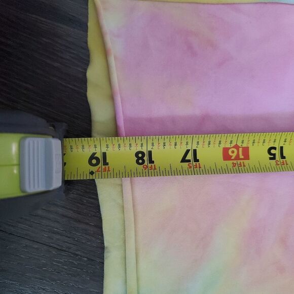 Heart & Hips S Tie Dye T Shirt Crop Top Sky Blue Pink Yellow Super Soft Spring - Picture 8 of 8